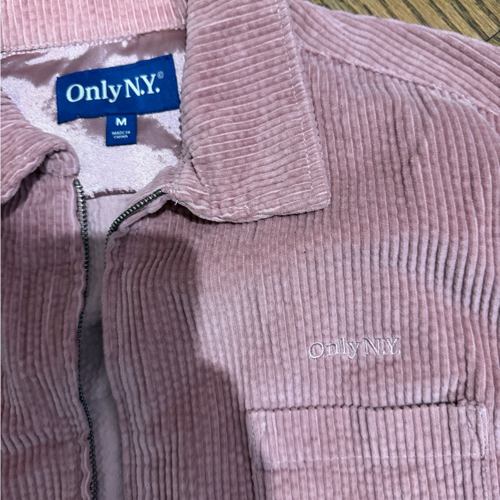 Only NY Pink Corduroy Jacket